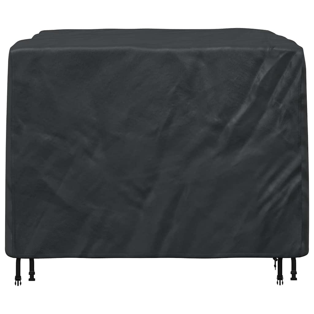 Möbelhülle wasserdicht 125x125x74 cm, 420D Oxford-Gewebe, schwarze Abdeckung für Innen und Außen, strapazierfähiger Stoff schützt Möbel vor Wind und Wetter, pflegeleicht