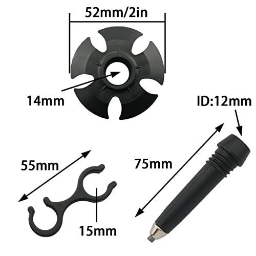 Dghaop Trekking Pole Kit Mountaineering Stick Stability Accessories Tungsten Steel Stick Tip And Mud Snow Baskets #TOP1