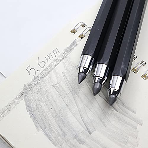 Druckbleistifte 5,6 mm HB/2B/4B/6B/8B Graffiti-Zeichen-Scanner (4B 1 Bleistift 1 Mine) (6B 1 Bleistift 1 Mine)