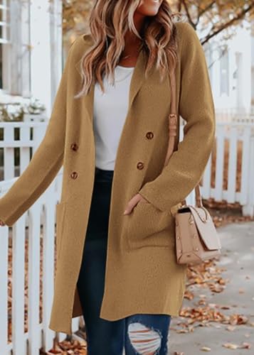 KIRUNDO Cardigan Sweaters for Women 2025 Fall Open Front Knit Sweater Jackets Business Casual Long Coatigan Winter Clothing4