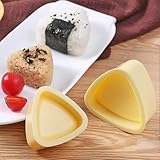 HOPEYHFM 2 Stück Onigiri Formen, Dreieck Onigiri Maker, apanisches Kochset & Zubehör, Reisbällchen Former, Japanische Sushi-Maschine, für Mittagessen, Bento und Heimwerken