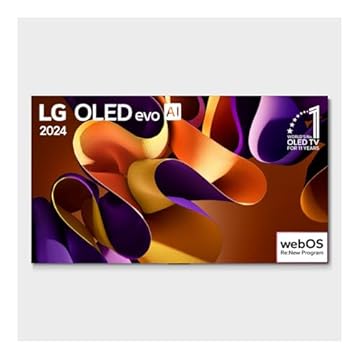 Smart TV 4K 55" LG OLED evo OLED55G4 Processador α11 AI Painel 144Hz Intensificador de Brilho Máximo Design Onewall Dolby Vision Dolby Atmos