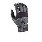 EASTON GRIND Batting Gloves, Pair, Baseball Softball, Adult, XX Large, Black / Grey