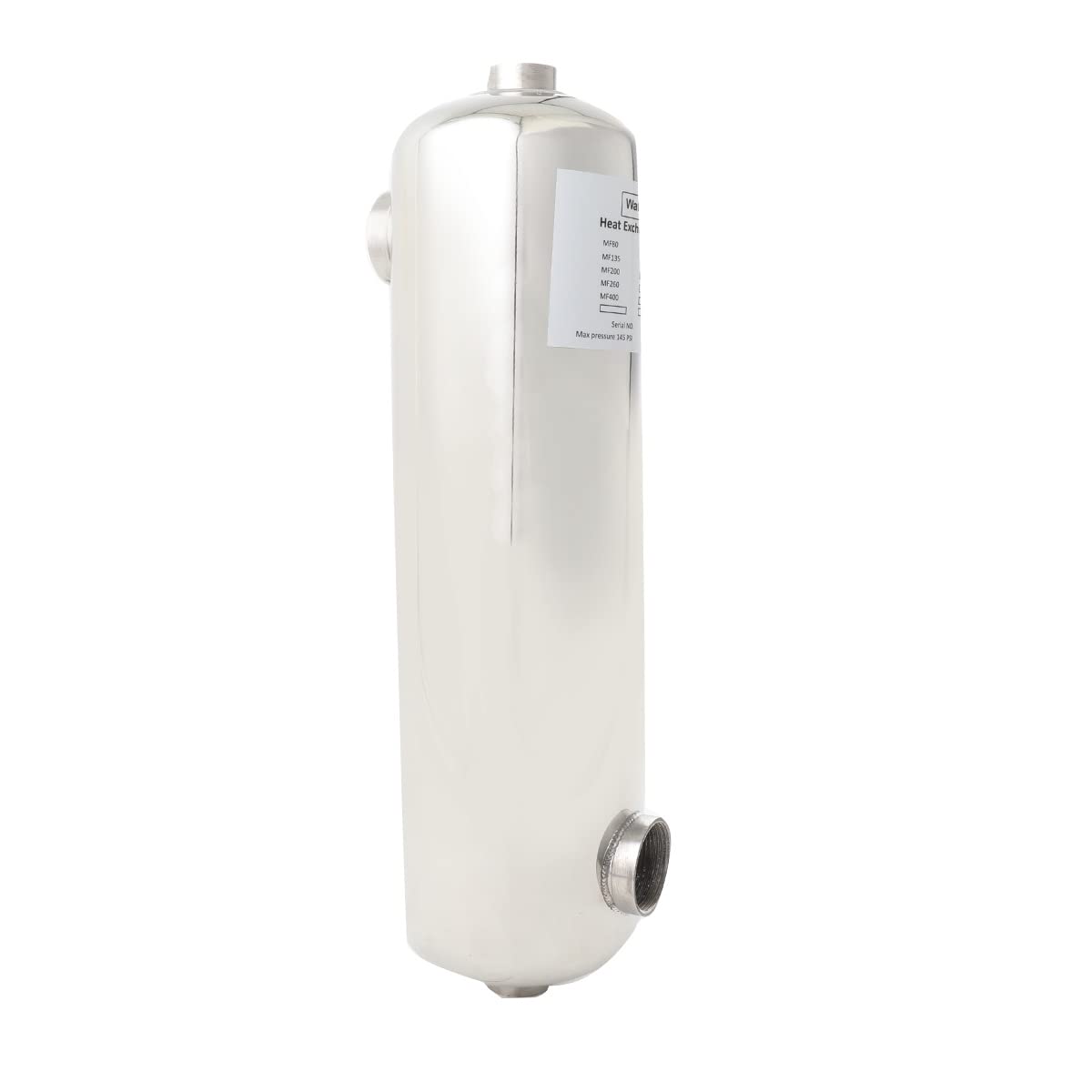 Riscaldatore per piscina in acciaio inox, 60 kw, scambiatore di calore per piscina, 250 l/min, flusso d'acqua calda, 30 l/min, scambiatore di calore per piscina (60 kw)