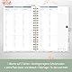 Häfft® Lehrer-Planer 2025/2026 A5 + Deluxe Wild Blossoms Hardcover Lehrerkalender, Schuljahresplaner mit Spiralbindung, Schulplaner - nachhaltig & klimafreundlich