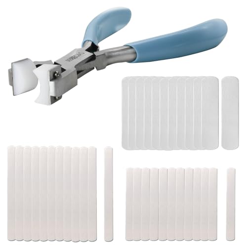 ABBECIAO Ring Stamping Kit with Pliers, 36PCS Aluminum Ring Blanks. Stamping & Bending Tool for Jewelry Making