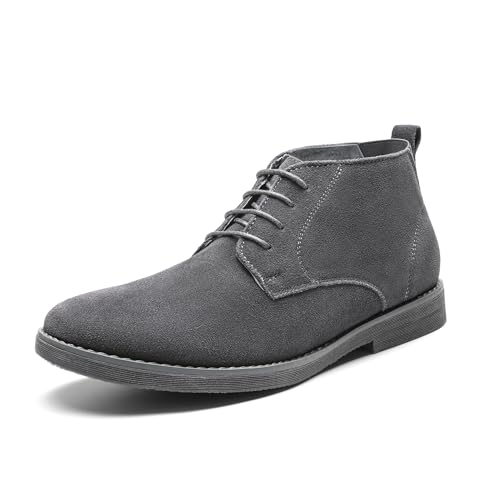 Bruno Marc Men's Classic Dress Casual Chukka Boots 2.0 7.5 Grey