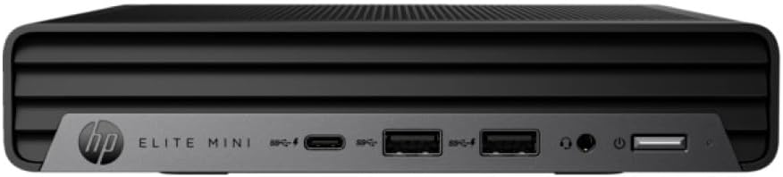 HP Elite Mini 600 G9 Desktop Computer - Intel Core i5 12th Gen i5-12500T Hexa-core (6 Core) 2 GHz - 16 GB RAM DDR5 SDRAM - 256 GB M.2 PCI Express NVMe SSD - Desktop Mini - Black
