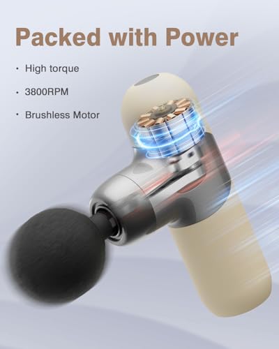 Pistolet de massage musculaire portable en silicone lavable pour soulager le dos après le sport - 2