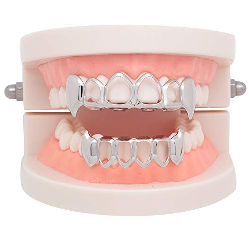 Grillz de Dientes Chapados en Oro 18K Set Superior e Inferior miniatura 4