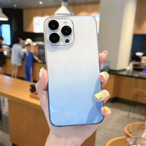 Coque iPhone 15 Pro antichoc fini les rayures transparent bleu