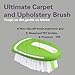 LoyaGour Carpet and Upholstery Cleaning Brush,Carpet Scrubber Stiff Bristle Detailing Scrub Brushes,Interior Leather Brush for Car and Home (Green)