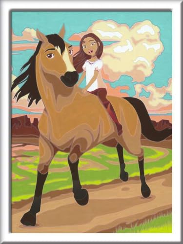 Peinture par numéros Spirit Ravensburger activité calme mercredi après-midi