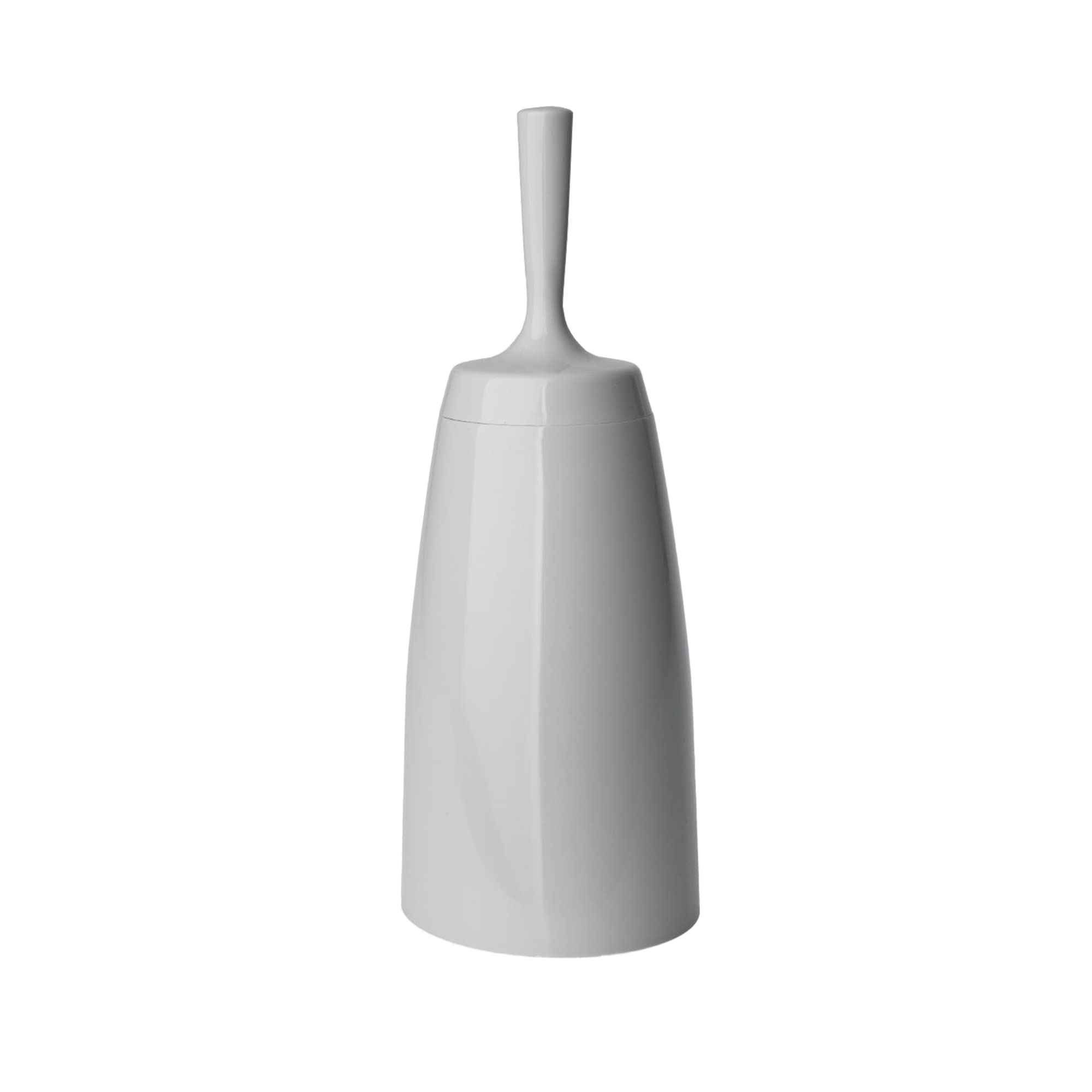 Blue Canyon Plastic Toilet Brush & Holder for Bathroom, Flexible Toilet Bowl Plastic Brush Head for Deep Cleaning, Compact Size, Elegant Design with Odour Free Holder – Grey