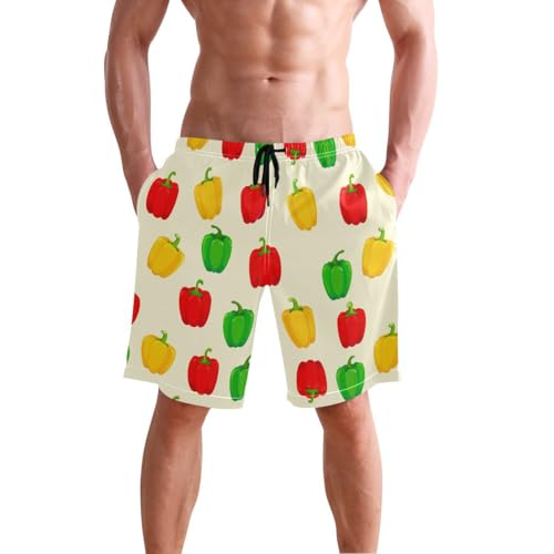 Vegetables Yellow Mens Swim Trunks Quick Dry Beach Shorts with Pocket S 2302538