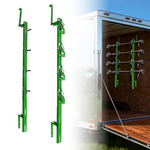 DEWHONETE Green 4 Place Trimmer Weed Eater Rack for Open & Enclosed Trailer