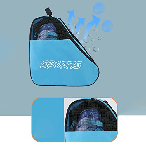 Baoblaze Ice & Inline Skates Bag, Large Storage Bag for Ice Skate Roller Skate, Inline Skates for Both Kids and Adults,Regular,Blue - Image 2