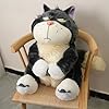 Juju Grumpy Cat Plush (26 in) - Giant Plush Stuffed Cat Plushies - Funny Stuffed Animals Plushie - Black Stuffy - Funny Plushies - Annoyed Stuffies #1