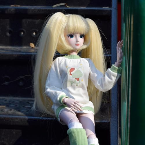 Muñeca articulada 1/3 BJD 56 cm plástico blanca miniatura 4