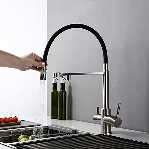 Filtre à eau 3 voies pour éliminer le calcaire via robinet cuisine