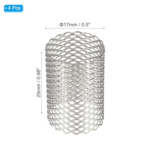 Image of PATIKIL 4 Pcs 17mm OD Strainer Mesh, 25mm H Screen Y Shaped Strainer Filter Valve Mesh Screen 304 Stainless Steel Strainer Mesh for Debris Pump Water Oil Separation