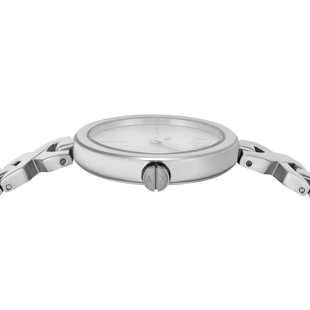 Armani Exchange Orologio Donna, Movimento al Quarzo Due Lancette e Cassa 32 mm con cinturino in acciaio inossidabile
