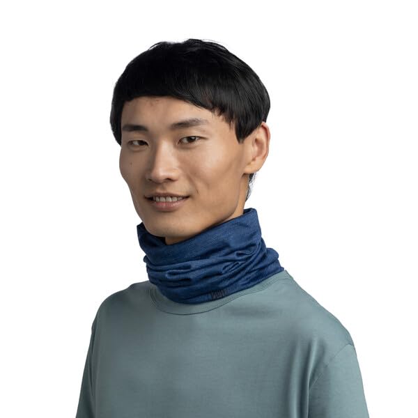 Image of Buff Lightweight Merino Wool Neck Gaiter, 100% Ethically Sourced Wool,Versatile, Temperature Regulating Face Mask