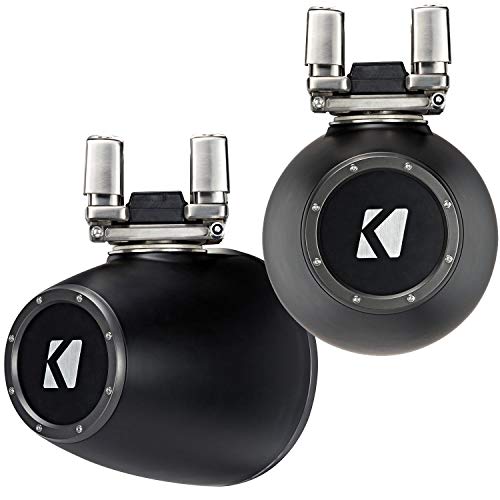 Image of KICKER KMTC9, 9 inch Horn-Loaded Tower System (Pair), 4 Ohm, Charcoal (44KMTC94)