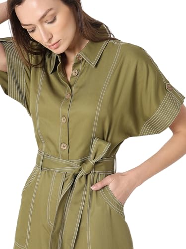 Image of VERO Moda Mid-Calf Length A-Line Dress for Women