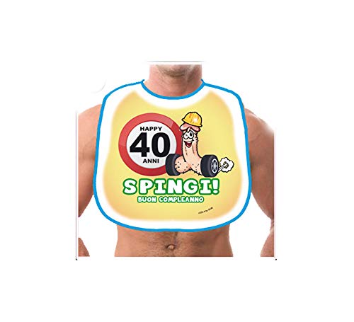 Macedonia BAVAGLIONE Sexy 40 Anni con Pene - Gadget Divertente Scherzo Stampato Idea Regalo Festa 40° Compleanno