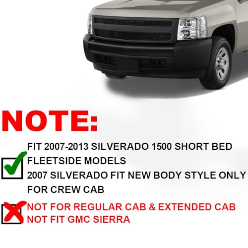 image for G-PLUS Fender Flares Compatible with 2007-2013 Chevy Silverado 1500 LT