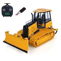TOUCAN RC HOBBY Metal 1/12 RC Hydraulic Bulldozer D3 Remote Control Engineering Vehicles 4CH Valve Construction Car Light Sound Flysky ST8 Radio for Adult, US in Stock