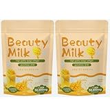 Paquete Doble De Leche De Belleza Con Sabor A Fruta Natural, Paquete Doble De Bebida De Colágeno, 10 Sobres X 18 G(Mango flavor,2pcs)