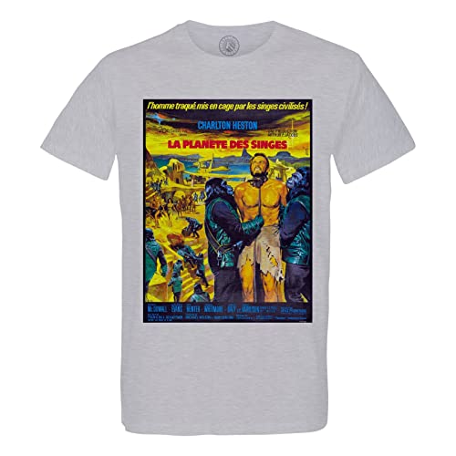 T-shirt homme la ruée vers l'or en coton bio pour look vintage