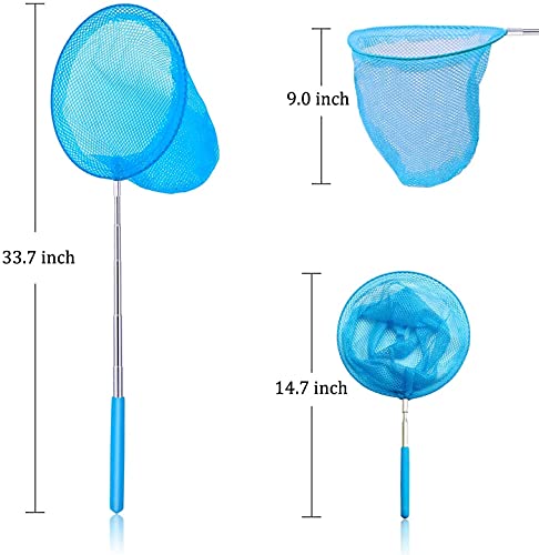 Kit für Pool Kescherstange, Leaf Skimmer Retina Blättersammler Pool Mesh Net Net Cleaning Tool für Pool für Laub, mit Stange 0,85 m, geeignet für Laubkescher mit Griff