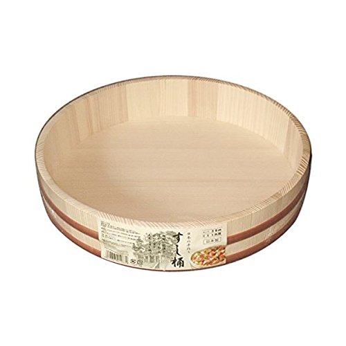 Amazon.co.jp: 寿司桶 飯台 1升 39cm 大きいサイズ 日本製 木製 