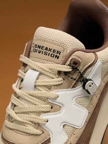 Image of The Souled Store Milano: Men and Boys Low Top Casual Sneakers with Microfiber Overlays & Cushioned Insole for Superior Comfort