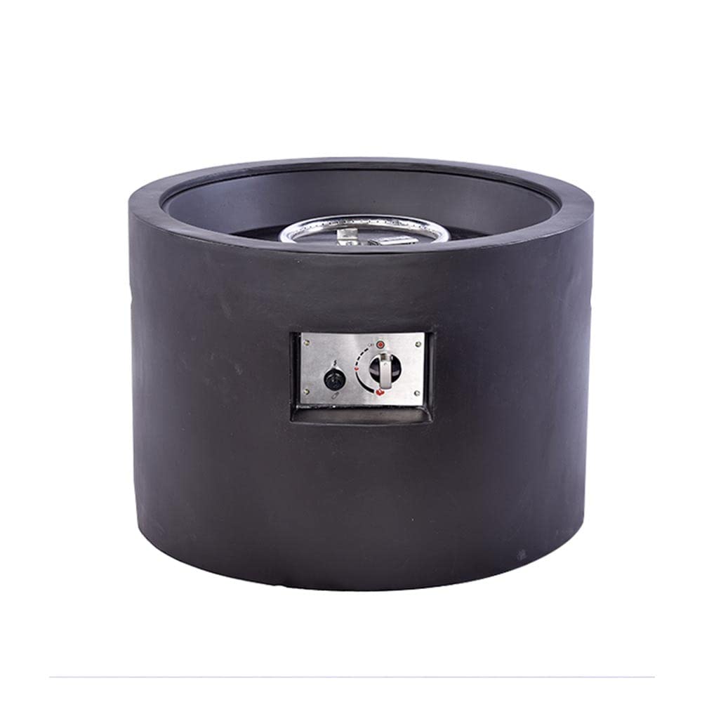 Riscaldatore a gas per esterno WELA | Stufa a pavimento da 14 kW (120mq) con coperchio bruciatore e copertura antipioggia, spegnimento automatico e design minimal