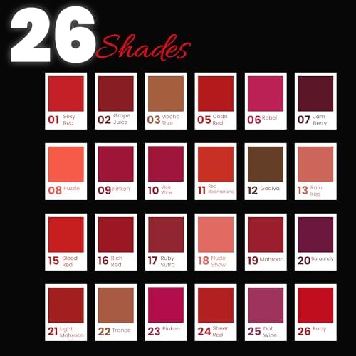 Image of Shryoan Velvety Matte Non-Transfer Lipstick I Long Lasting Stay with Non-Transfer Formula | Smudge & Water Proof (3.5 gm) (Brown)