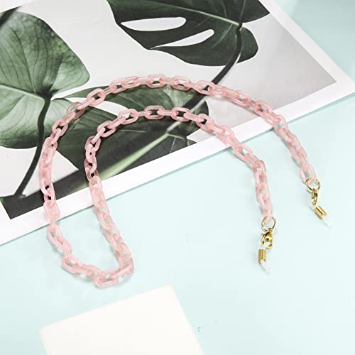 Likgreat Acrylic Eyeglasses Chain For Women Amber Acrylic Face Mask Chain Sunglasses Retainer Strap Twist Link Glasses Holder #TOP3