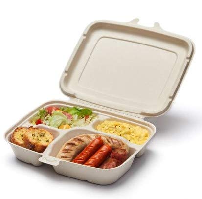 Amazon.co.jp: Sabert バガス フードパック 約258X225X55mm 200