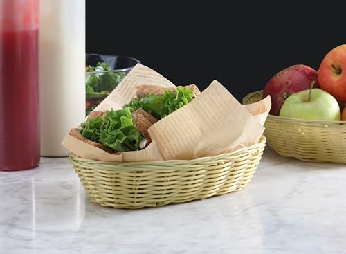 image for New Star Foodservice 44218 Food Serving Baskets 9 x 4.25 x 2 inch Oblo