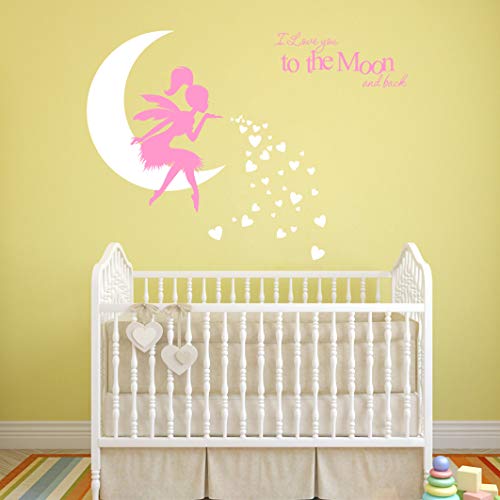 Vinilo decorativo Fairy Wall I Love You to The Moon and Back miniatura 2