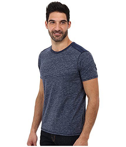 Calvin Klein Jeans Men's Short Sleeve Slub Crew with Jersey