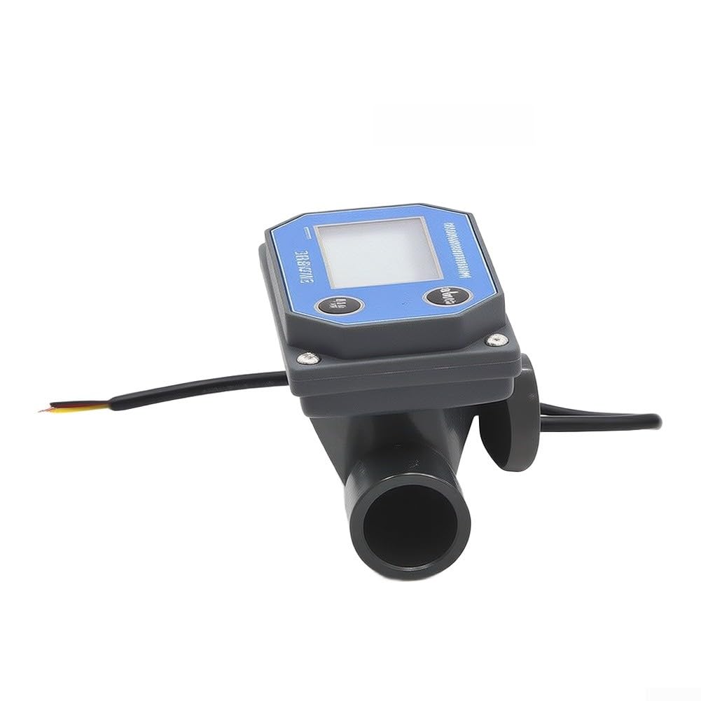 Contador de agua digital DN15 LCD UPVC 5-100L/min (DN15 Wired)