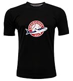 ARZA Jersey Tiburones de la Guaira Logo Design Multiple Colors Short Sleeve for Men (US, Alpha, Small, Regular, Regular, Black)