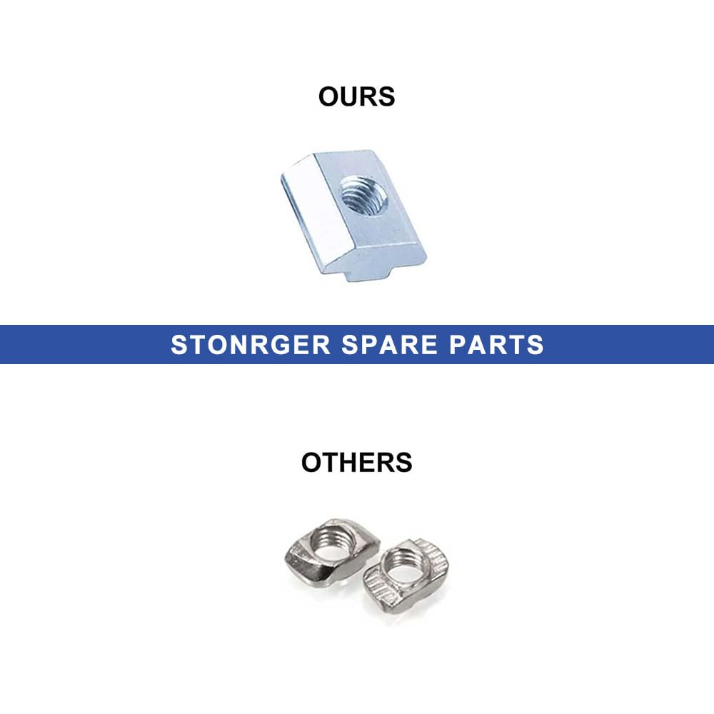 12 soportes angulares SeekLiny 2020 para esquina 2020, accesorios de aluminio extruido, ranura en V, ranura en T con tuercas en T y tornillos para perfil de aluminio 8020, accesorios de marco de
