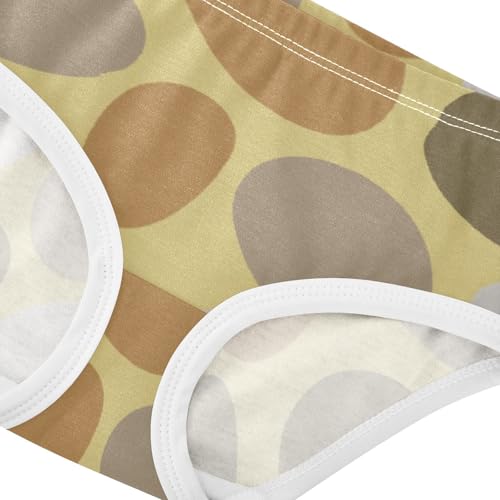 Girls' Underpants Kids Cotton Underwear Panties Briefs For Girl Age 2-8 Years Oval Pattern4