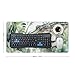 Crocodile Green Desk Mat Non-Slip Laptop Writing Pad Large Keyboard Mousepad with Rubber Base 23.6