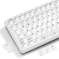 Amazon.co.jp: XVX ホワイトクリア キーキャップ 透明キーキャップ 60